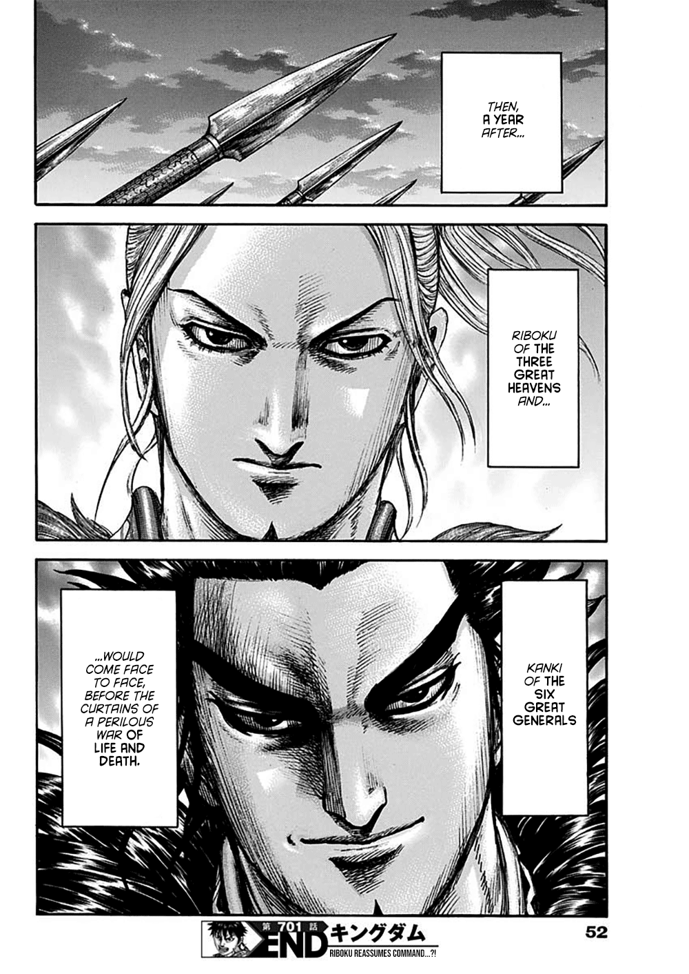 Kingdom, chapter 701