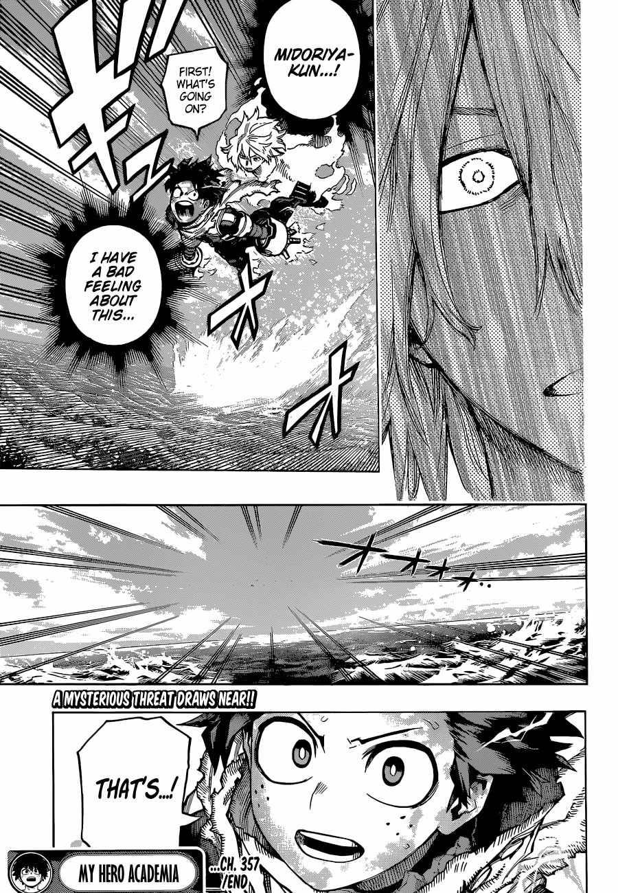 My Hero Academia, chapter 357