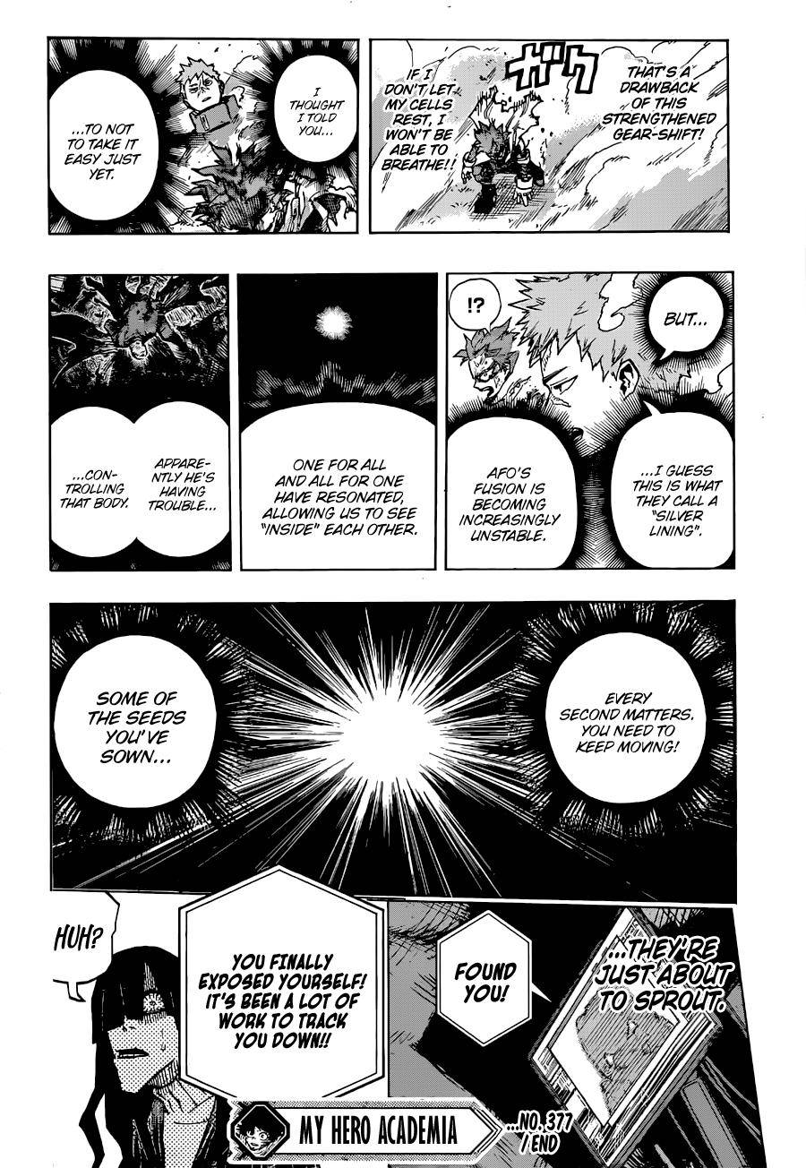 My Hero Academia, chapter 377