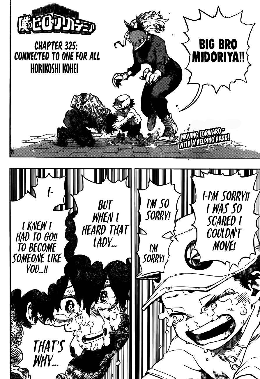 My Hero Academia, chapter 325