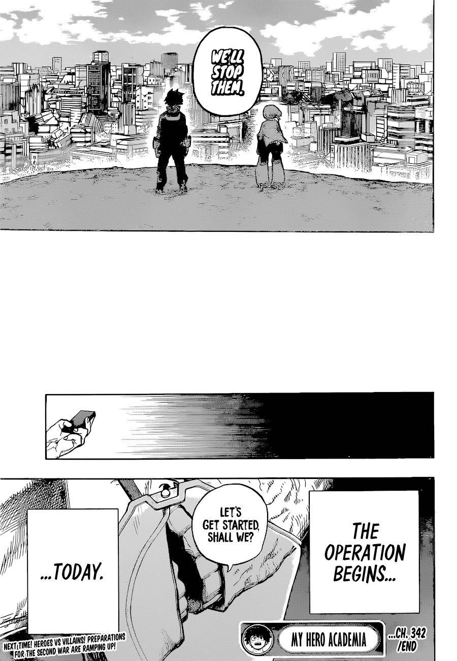 My Hero Academia, chapter 342