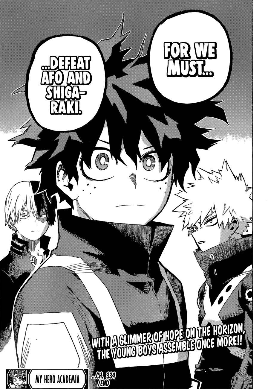 My Hero Academia, chapter 334