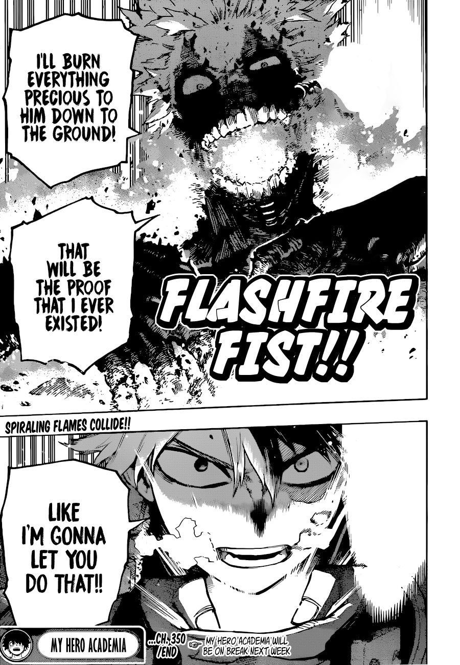 My Hero Academia, chapter 350