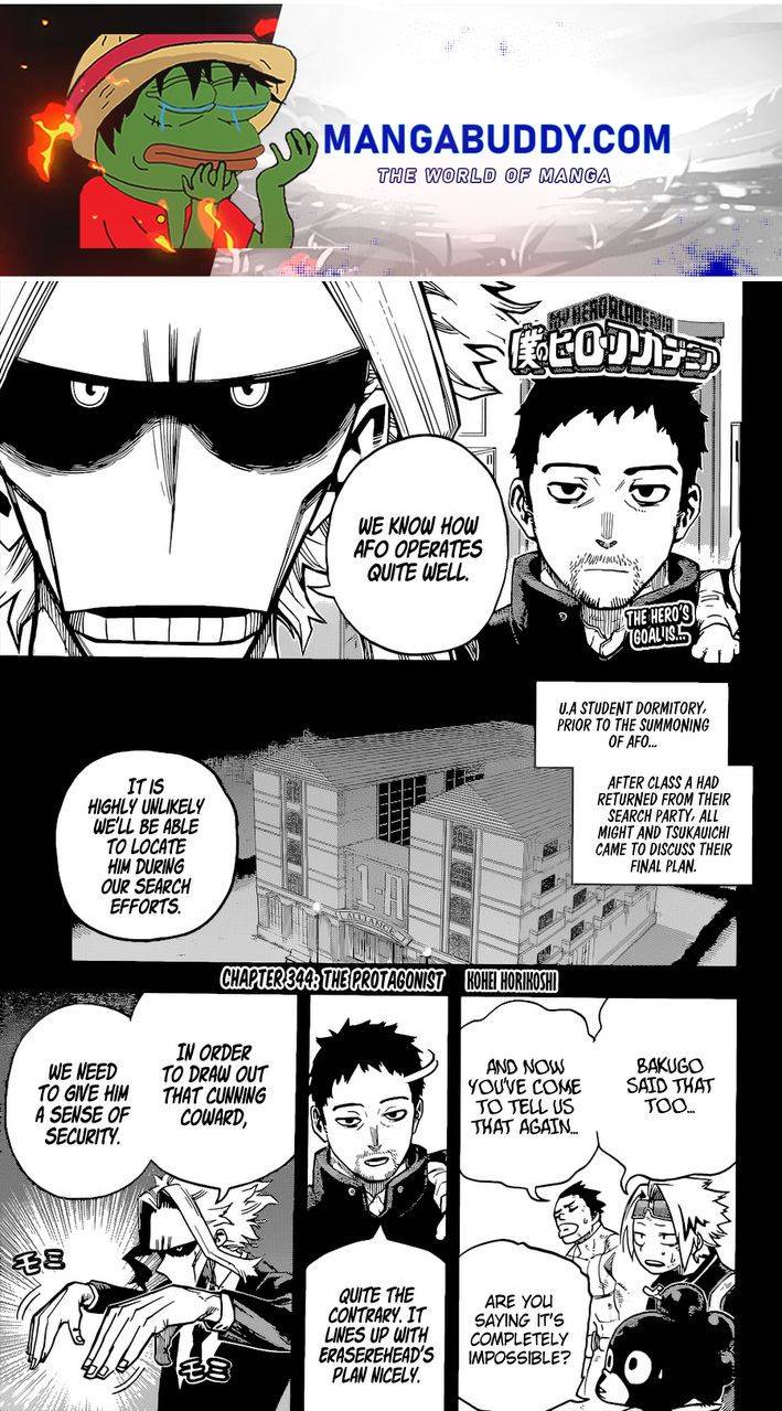 My Hero Academia, chapter 344