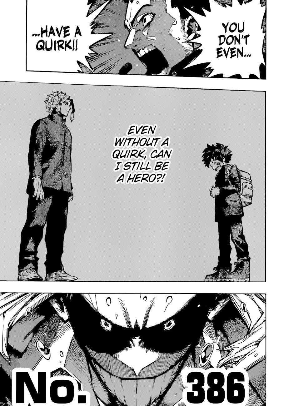 My Hero Academia, chapter 386