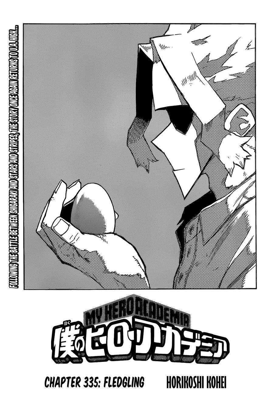 My Hero Academia, chapter 335