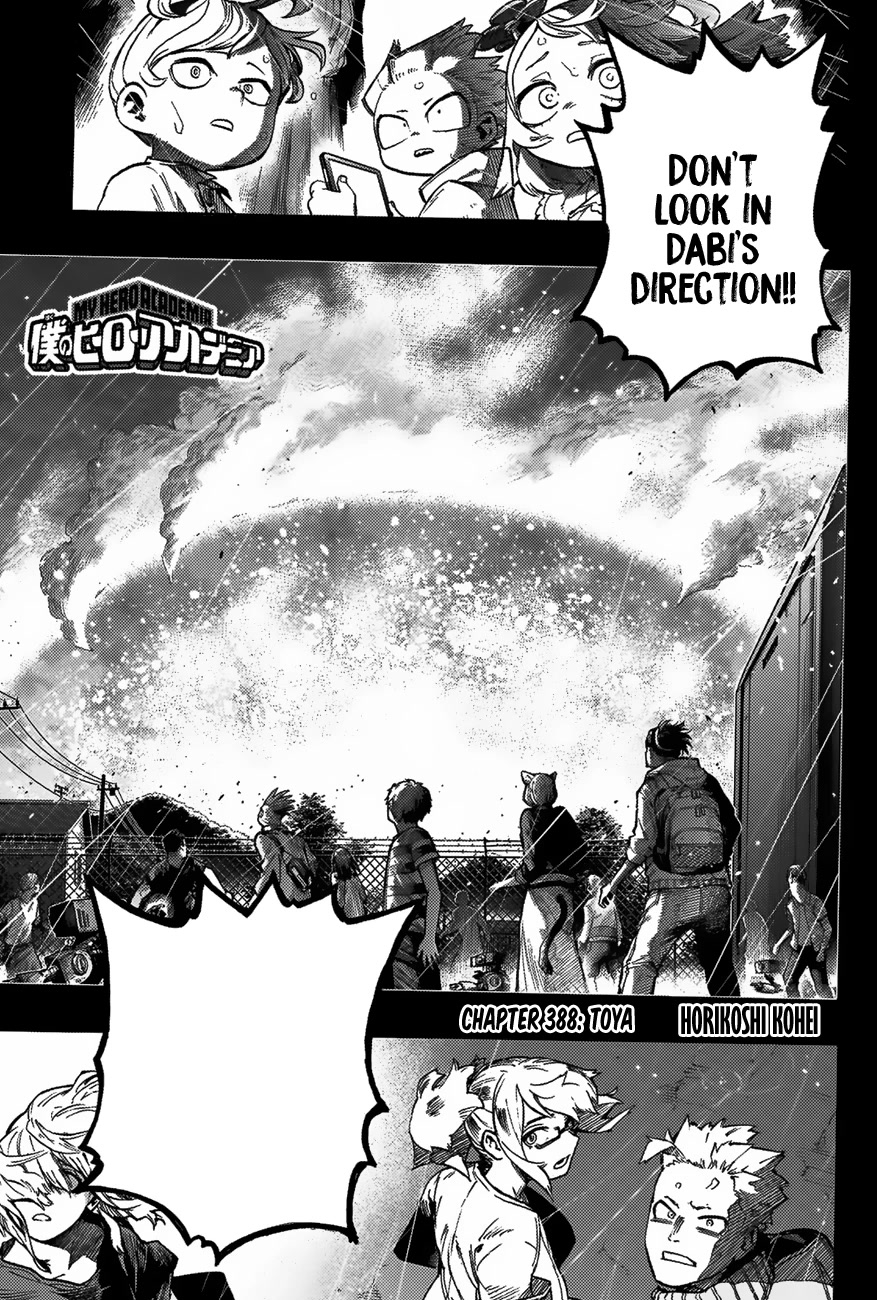 My Hero Academia, chapter 388