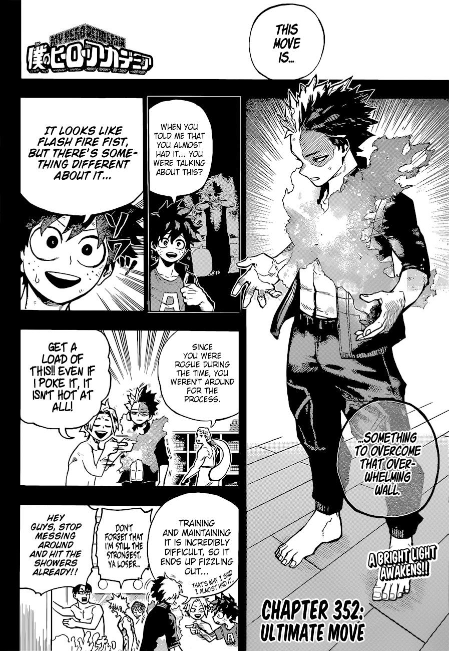 My Hero Academia, chapter 352