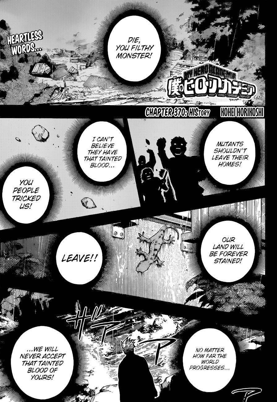 My Hero Academia, chapter 370