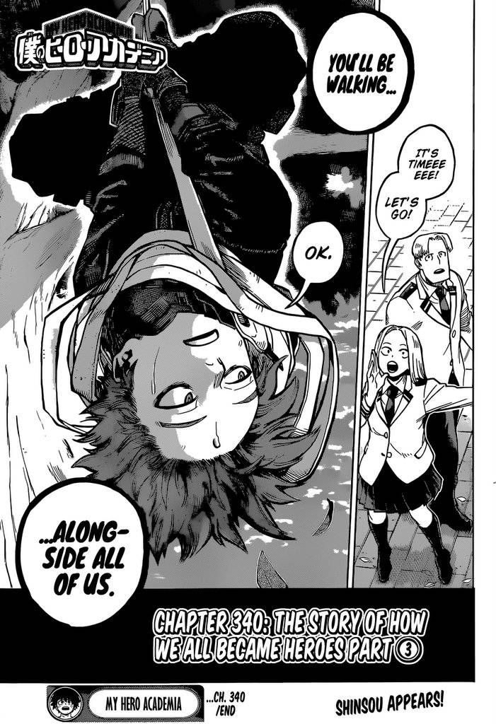 My Hero Academia, chapter 340