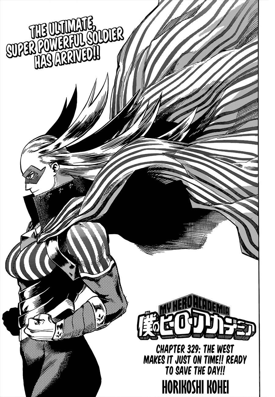 My Hero Academia, chapter 329