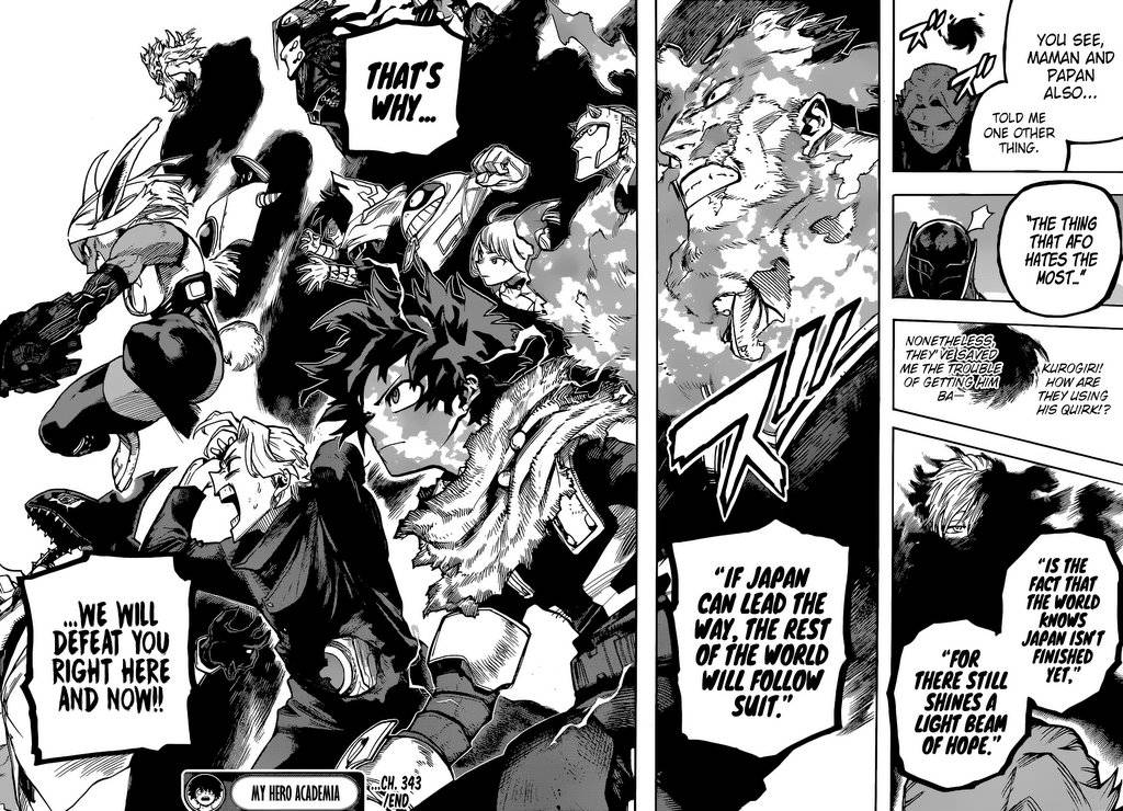 My Hero Academia, chapter 343