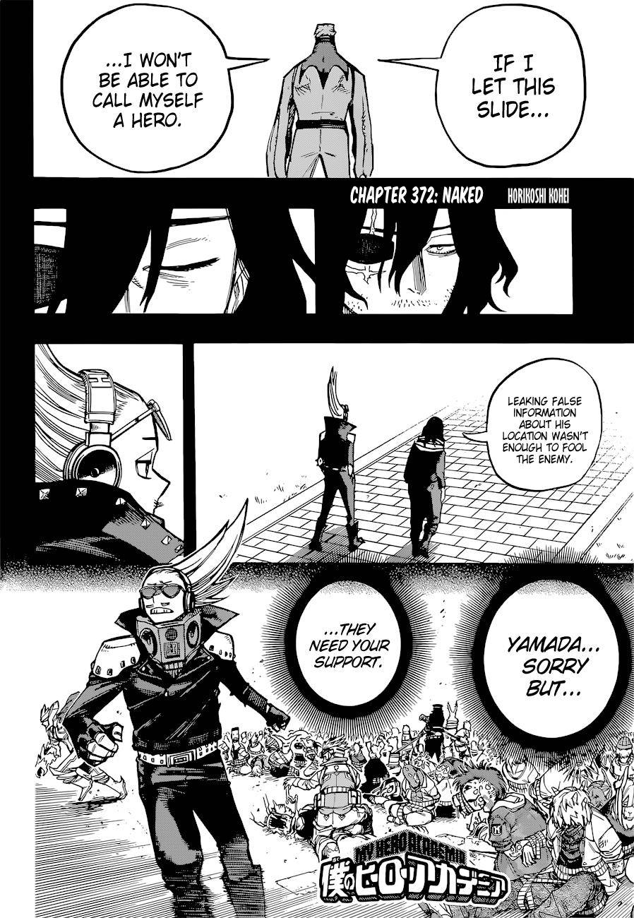 My Hero Academia, chapter 372