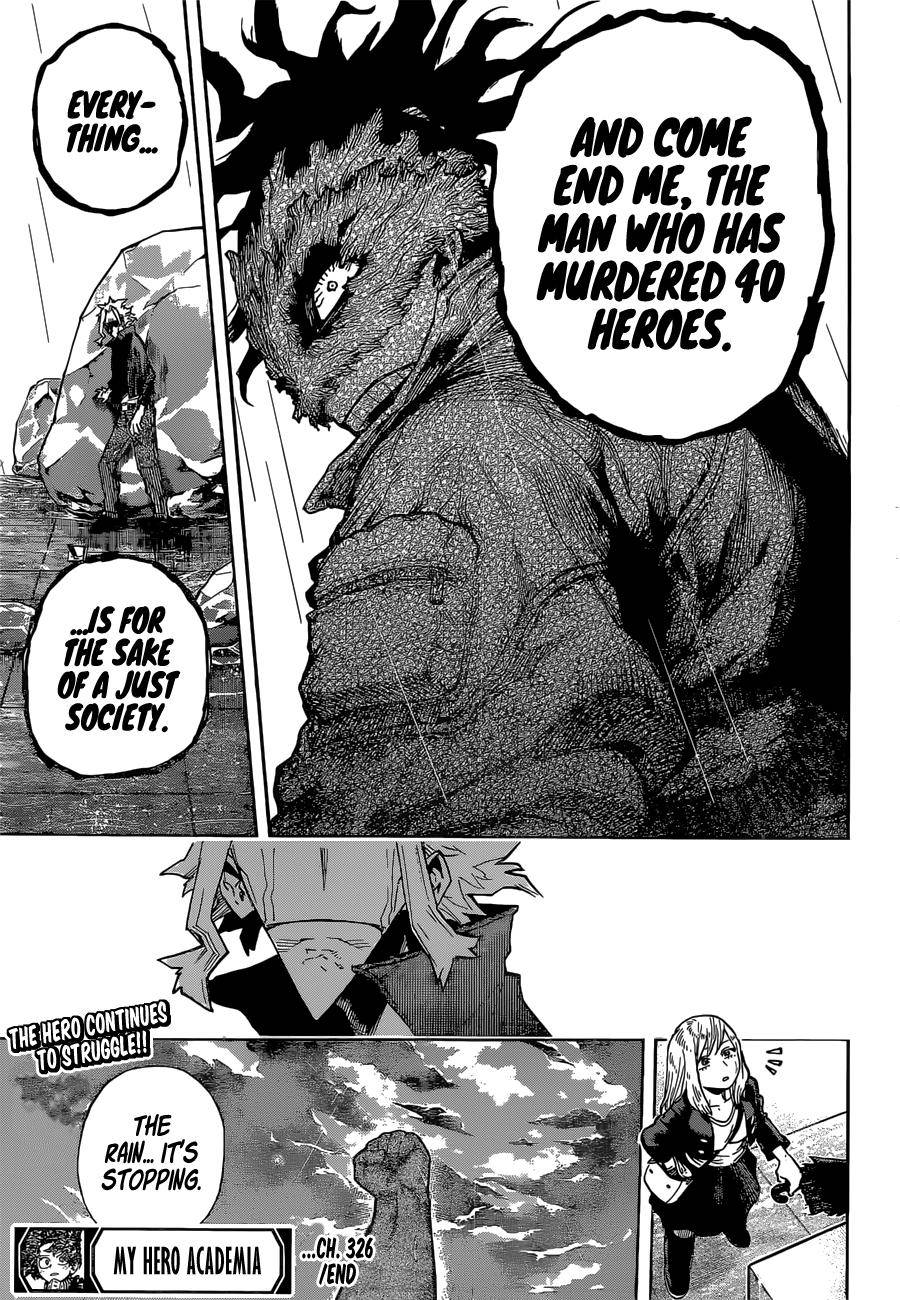 My Hero Academia, chapter 326