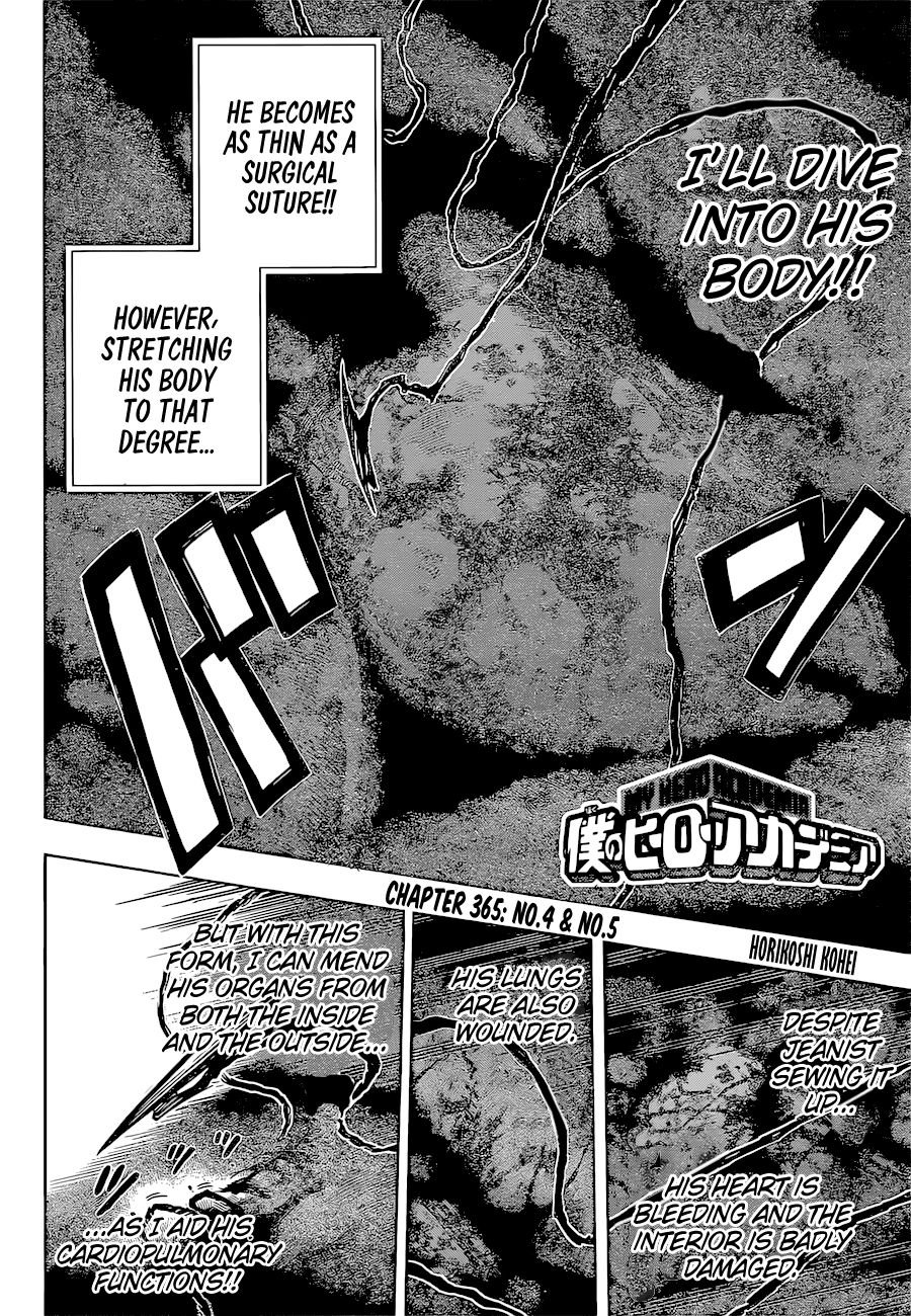 My Hero Academia, chapter 365