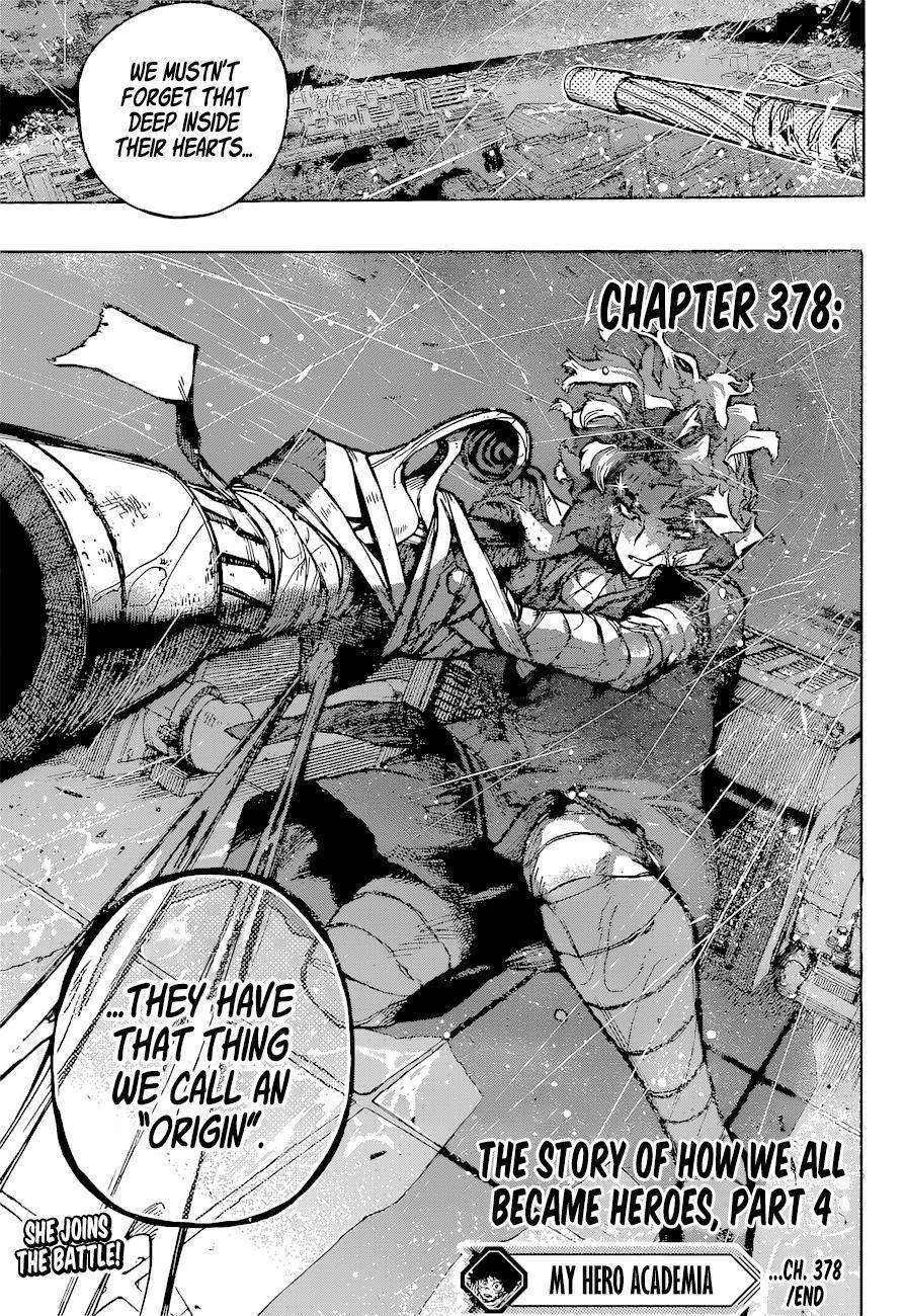 My Hero Academia, chapter 378