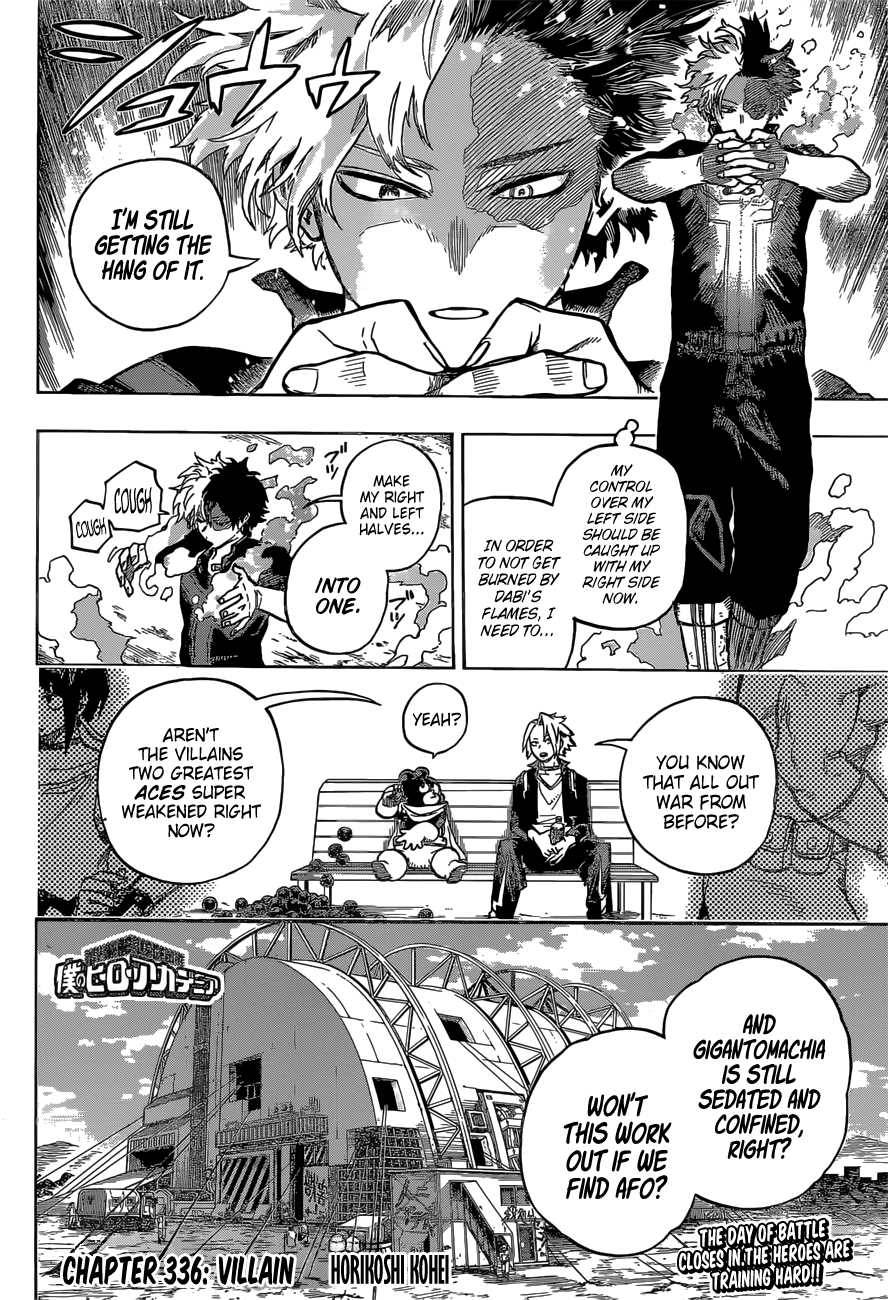 My Hero Academia, chapter 336