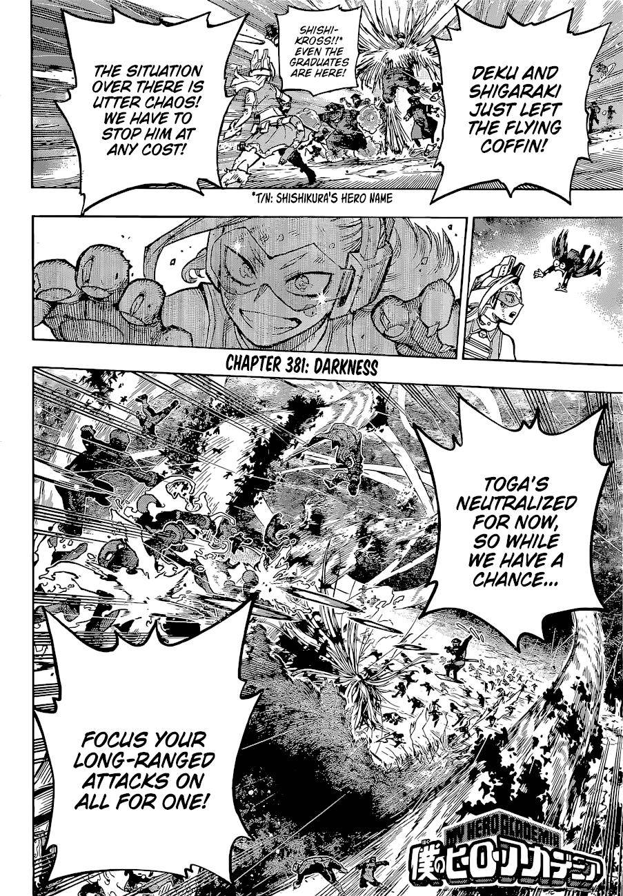 My Hero Academia, chapter 381