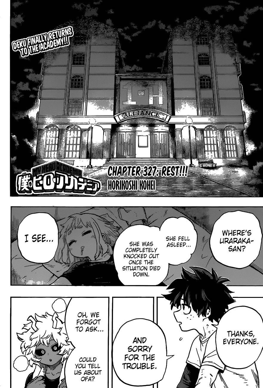 My Hero Academia, chapter 327