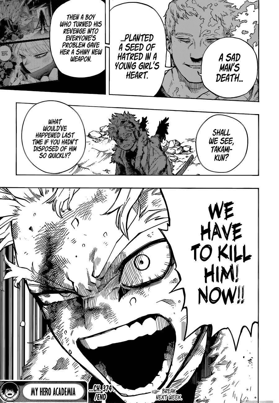 My Hero Academia, chapter 374