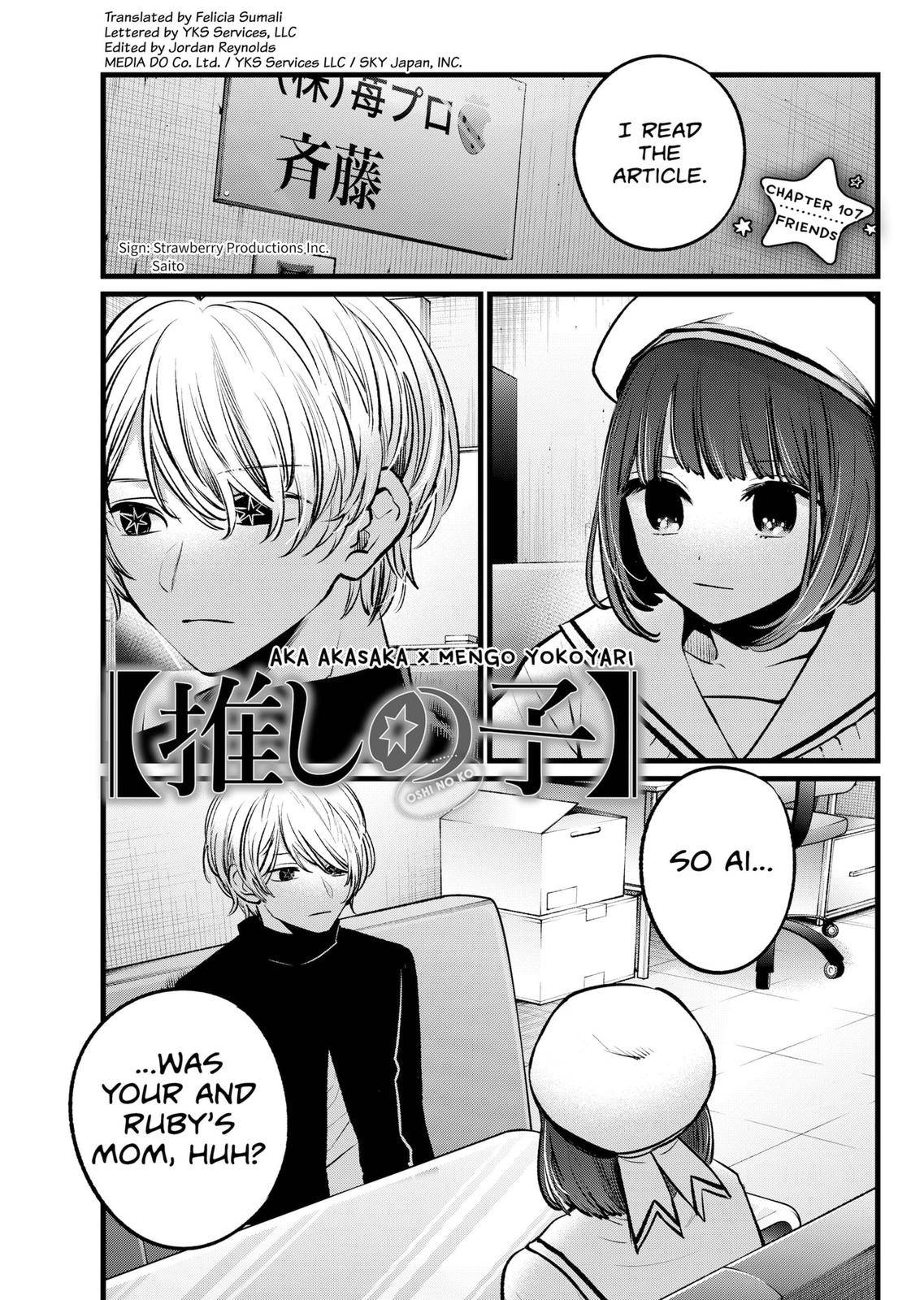 Oshi no Ko Capítulo 6 - Manga Online