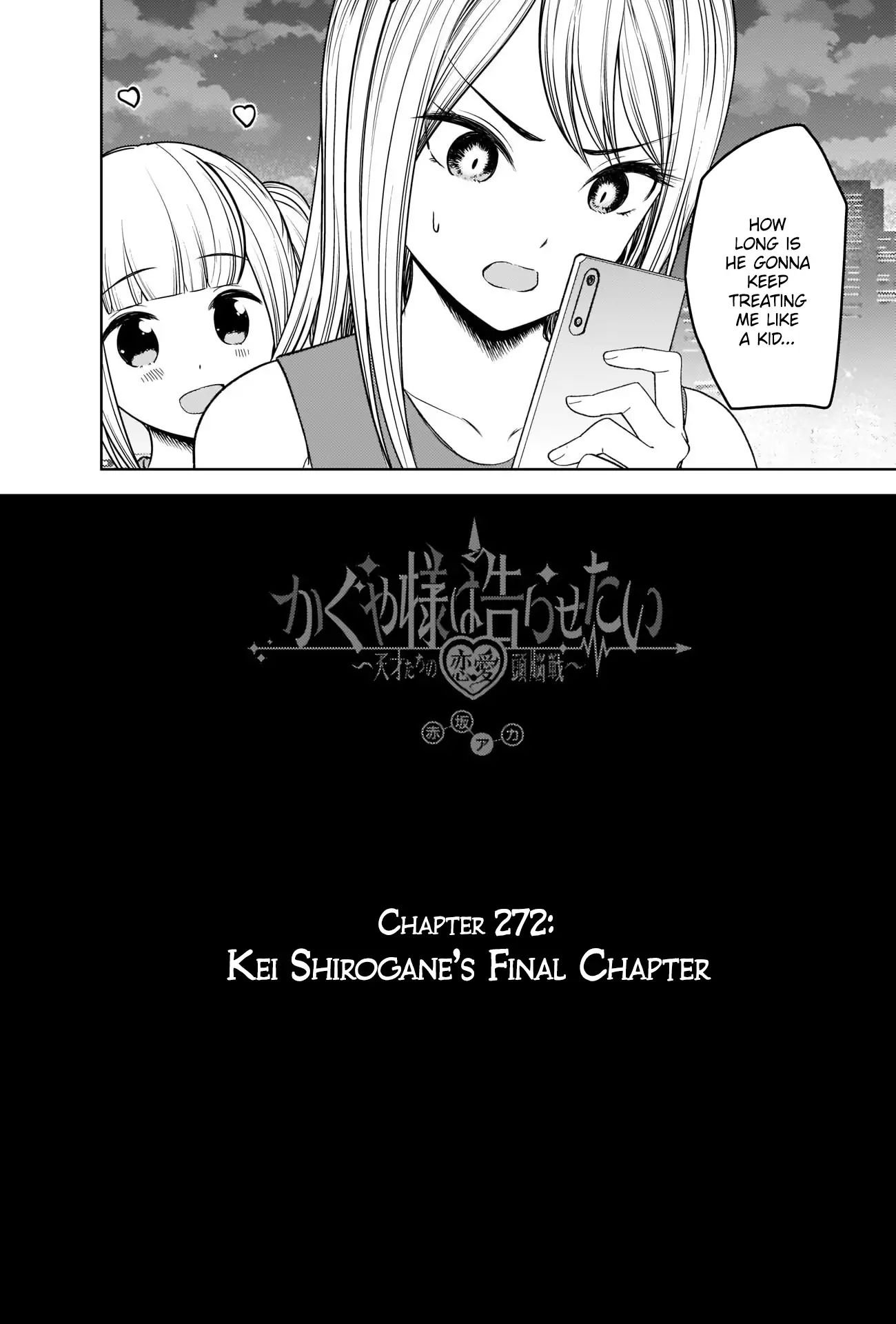 Kaguya-Sama Love Is War, chapter 272