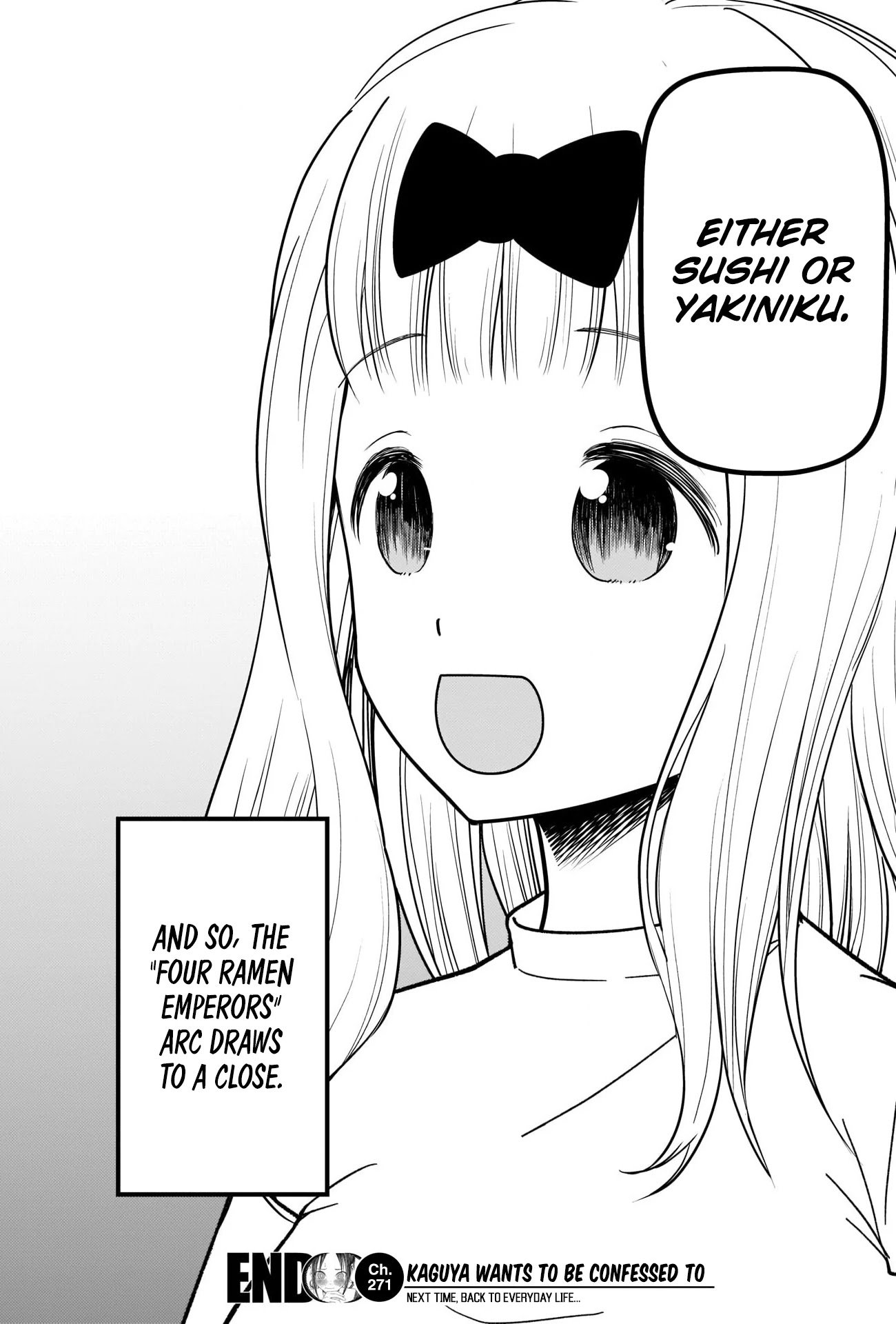 Kaguya-Sama Love Is War, chapter 271