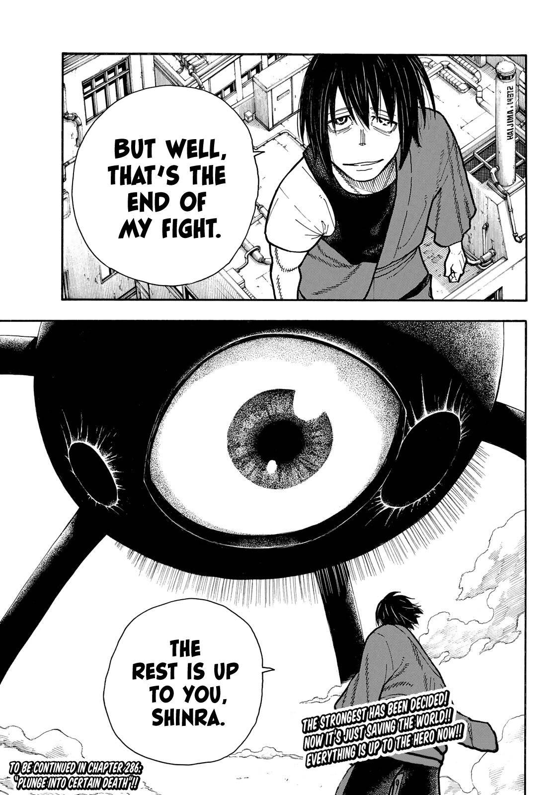 Fire Force, Chapter 285