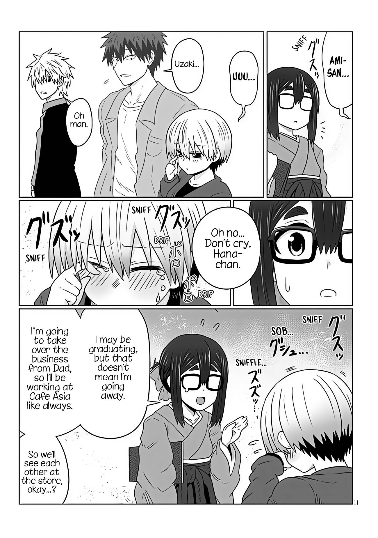 Uzaki-chan Wants to Hang Out!, Chapter 95