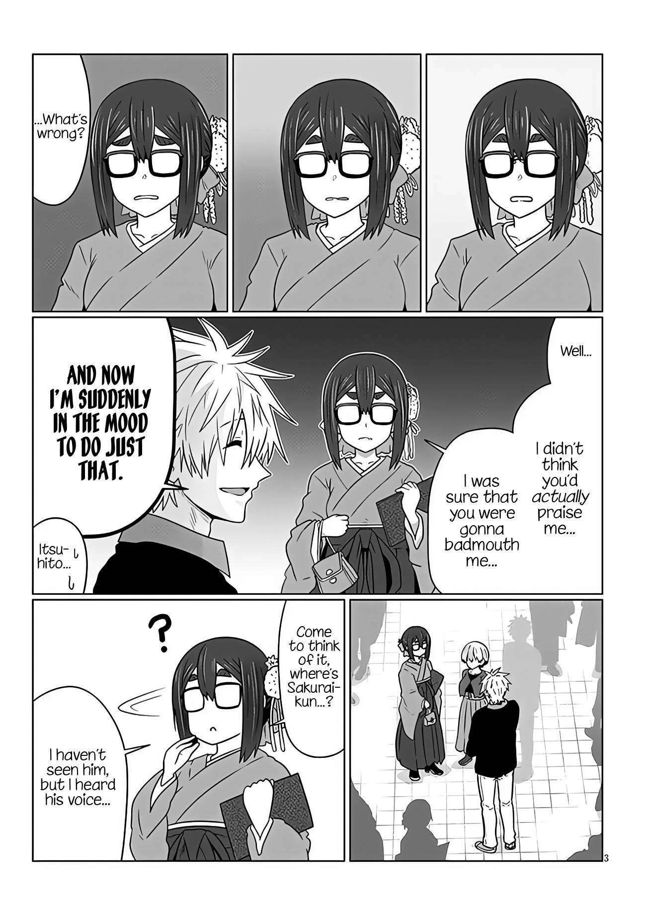 Uzaki-chan Wants to Hang Out!, Chapter 95