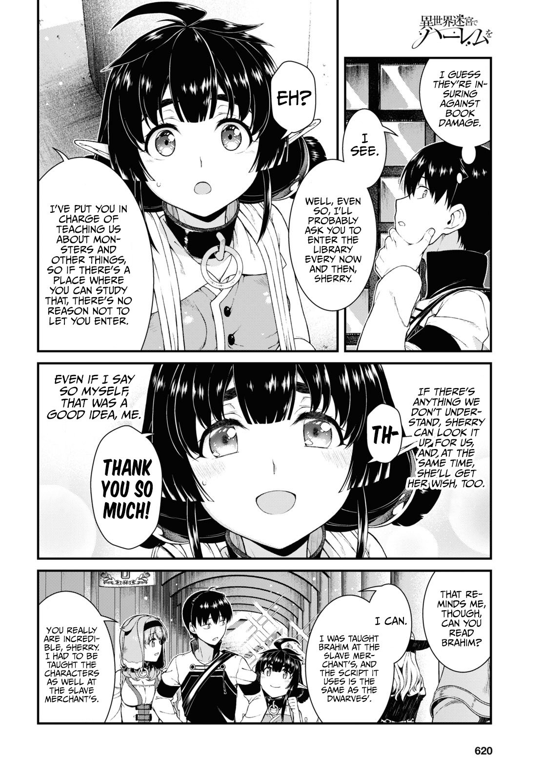 Isekai Meikyuu de Harem o, chapter 56