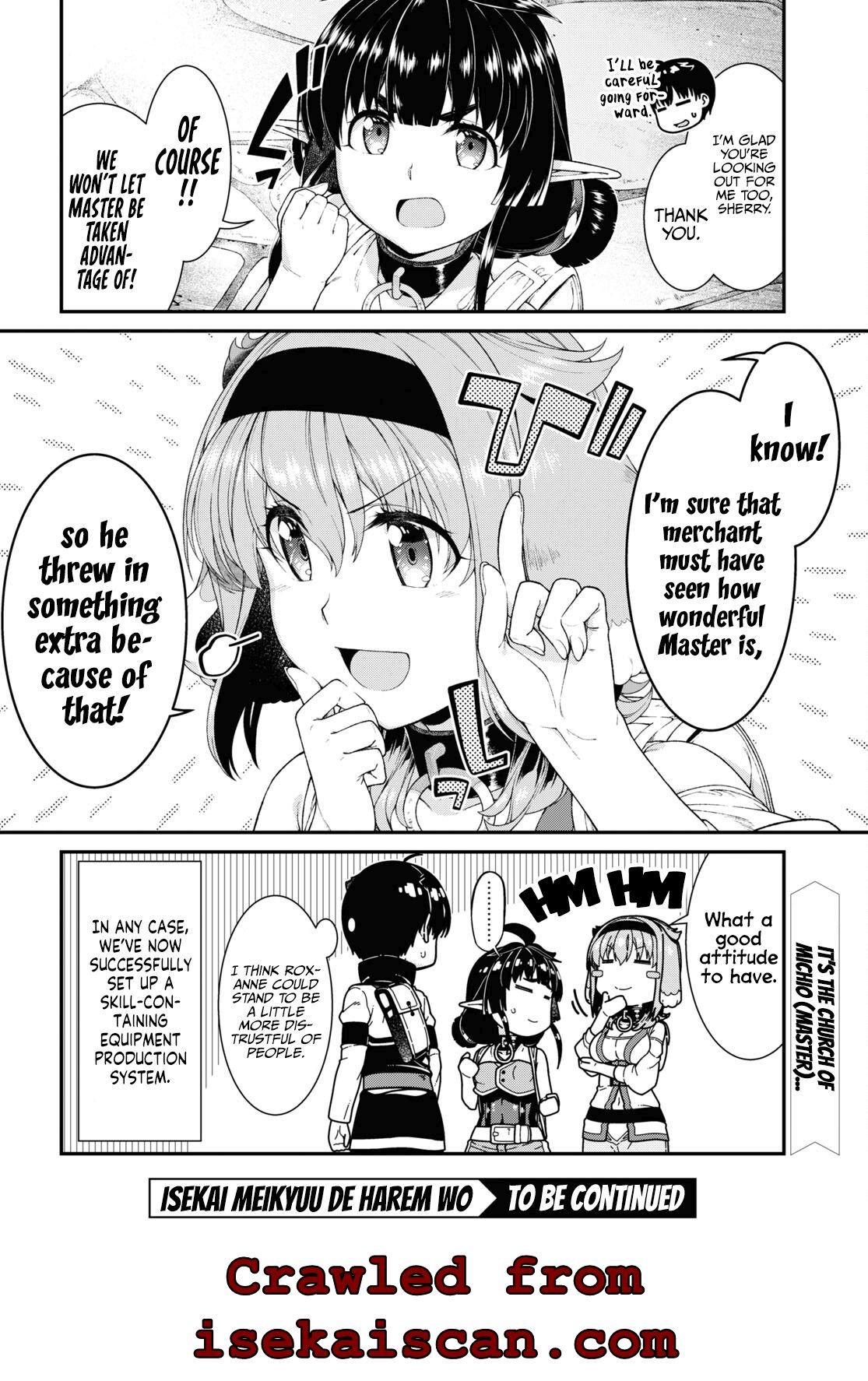 Isekai Meikyuu de Harem o, chapter 57