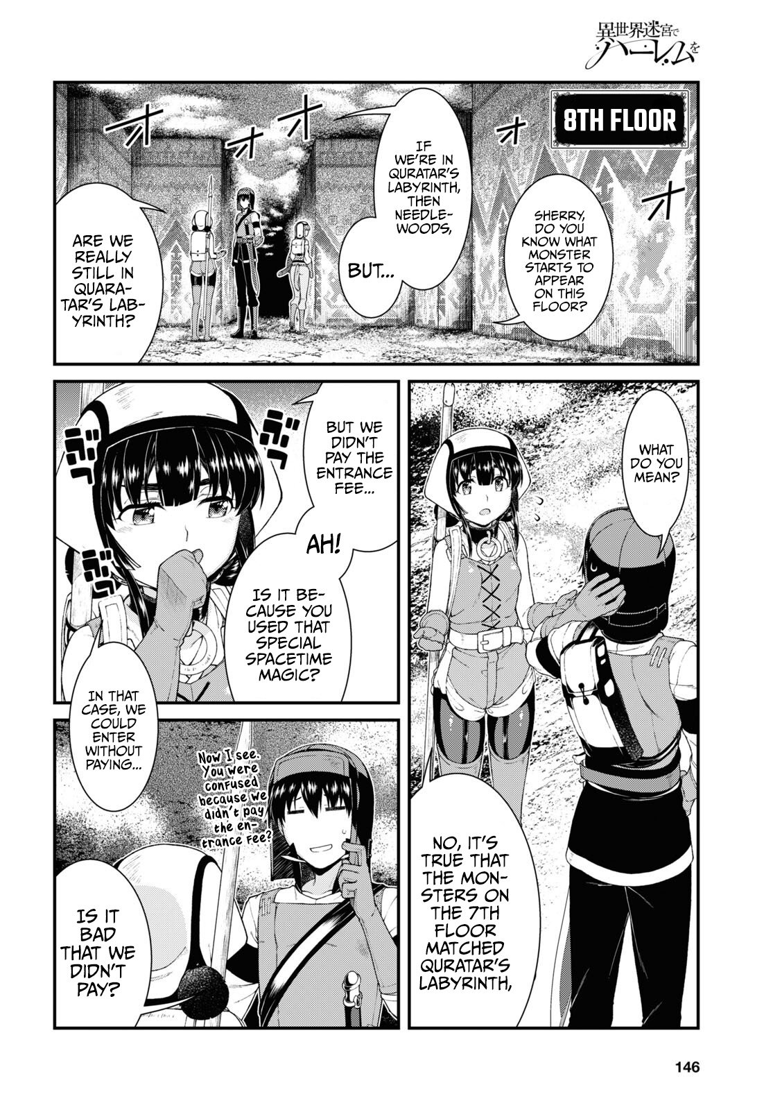 Isekai Meikyuu de Harem o, chapter 55