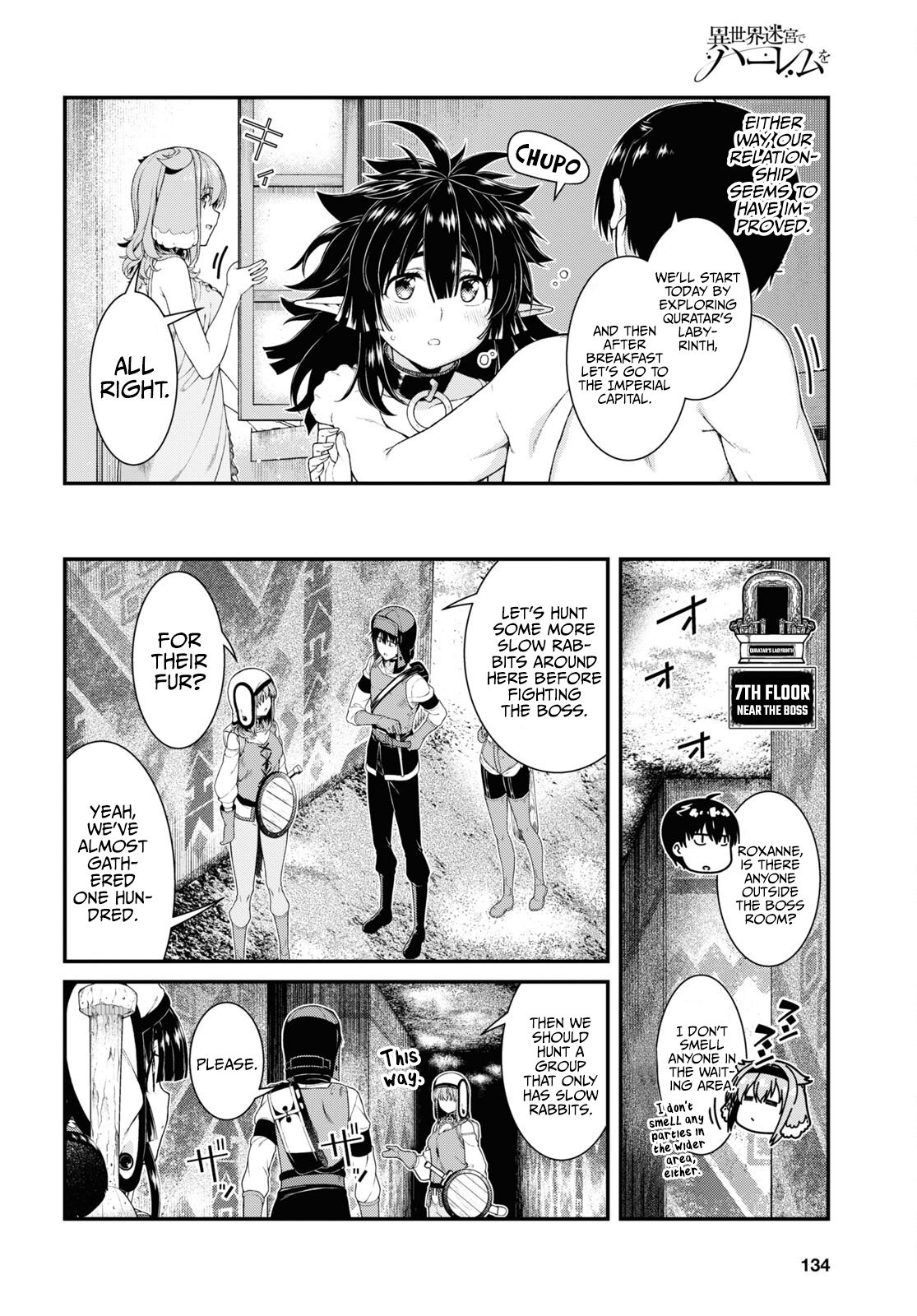 Isekai Meikyuu de Harem o, chapter 55