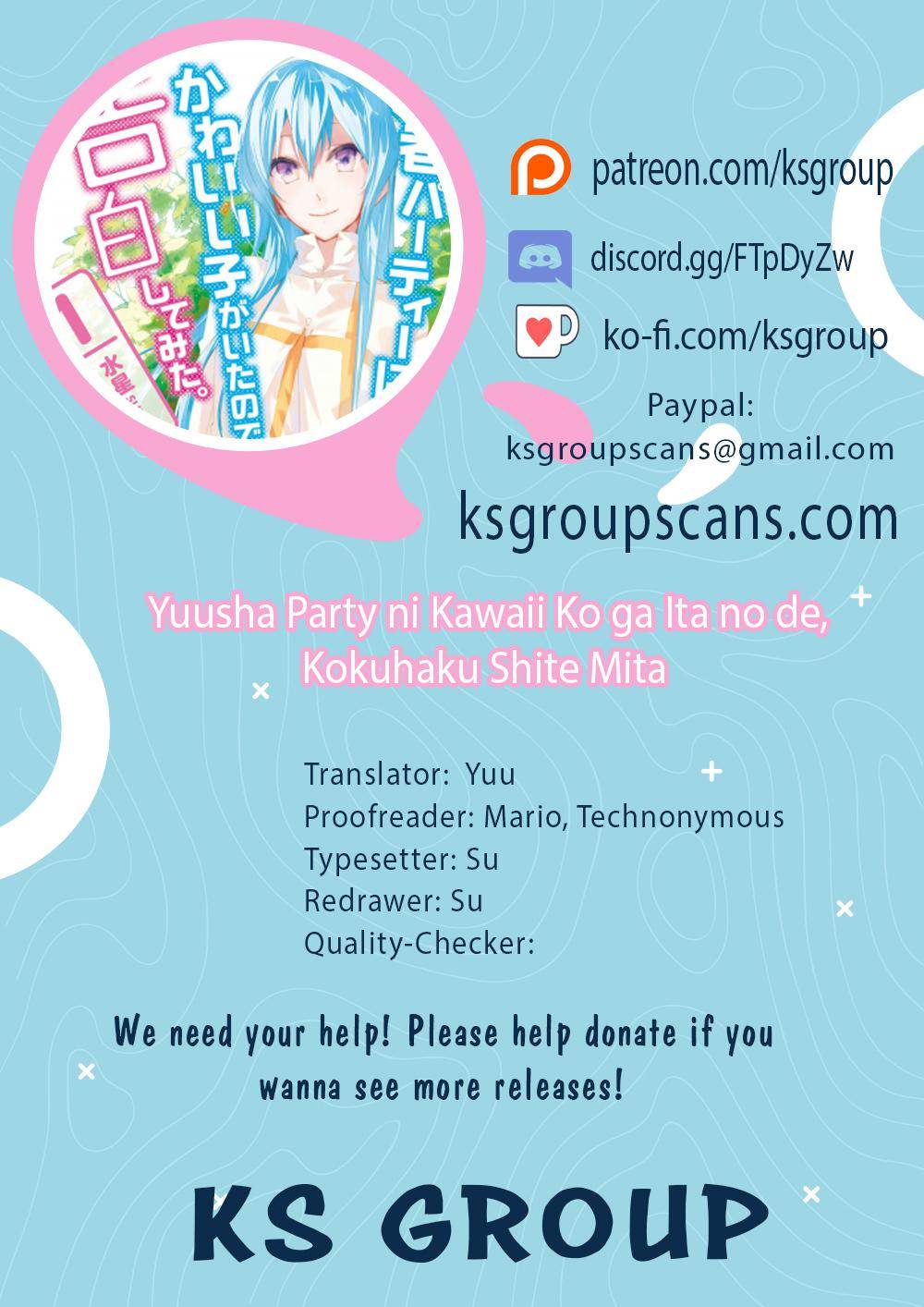 Yuusha Party ni Kawaii Ko ga Ita node, Kokuhaku shitemita. Capítulo 1.3 –  Mangás Chan