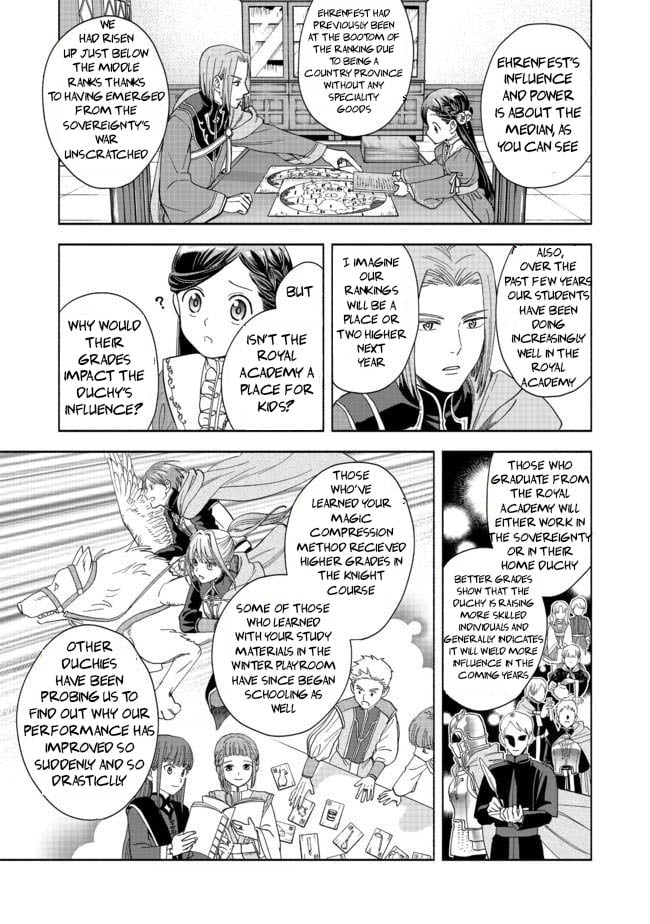 Read Honzuki No Gekokujou ~Shisho Ni Naru Tame Ni Wa Shudan Wo  Erandeiraremasen~ Dai 4-Bu 「 Kizokuin No Toshokan Wo Sukuitai!」 Manga  English [New Chapters] Online Free - MangaClash